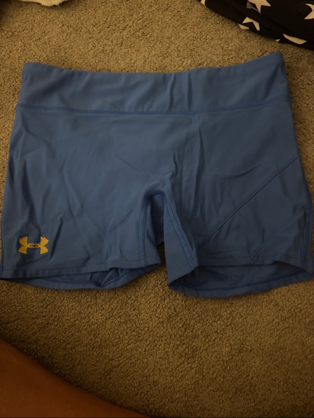 Under Armour Light Blue Women's Compression Bike Shorts